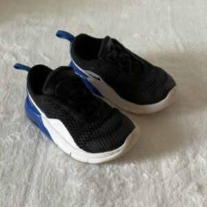 Nike air Black and Blue Mesh Slip-On Sneakers